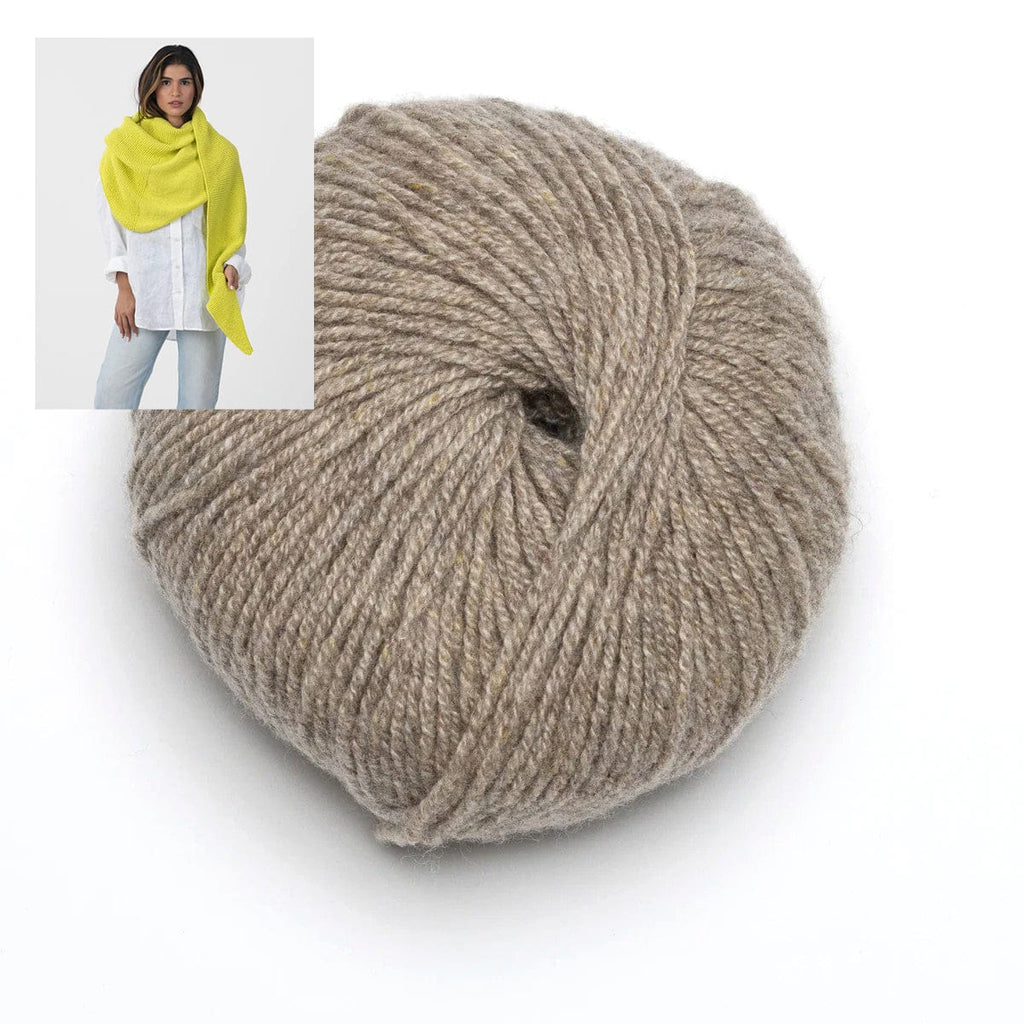 Clinton Hill Cashmere Kit Oatmeal Duo Shawl Yarn Kit