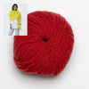 Clinton Hill Cashmere Kit Scarlet Duo Shawl Yarn Kit