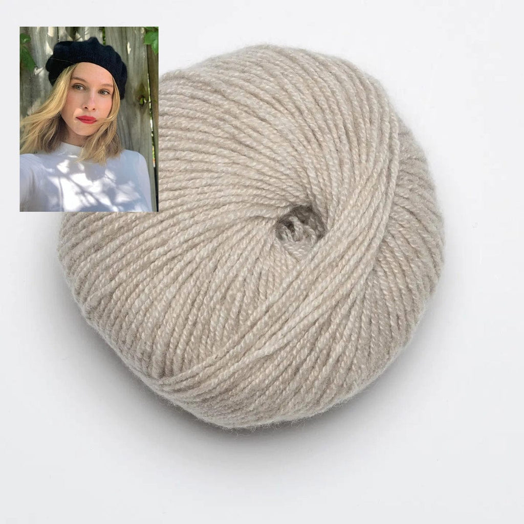 Clinton Hill Cashmere Kit Light Sand Jacqueline Beret Yarn Kit