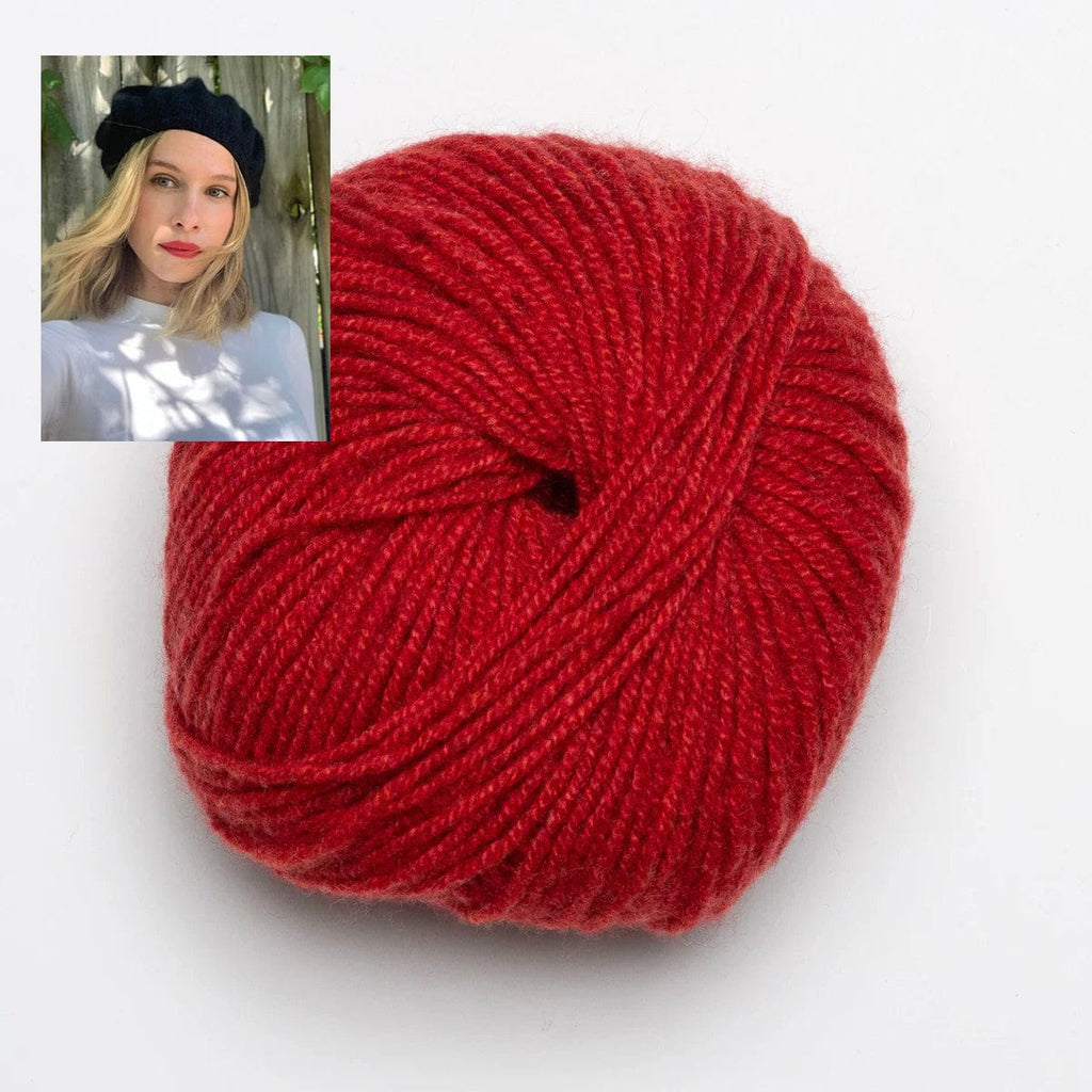 Clinton Hill Cashmere Kit Scarlet Jacqueline Beret Yarn Kit