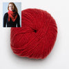 Clinton Hill Cashmere Kit Scarlet Putnam Triangle Yarn Kit