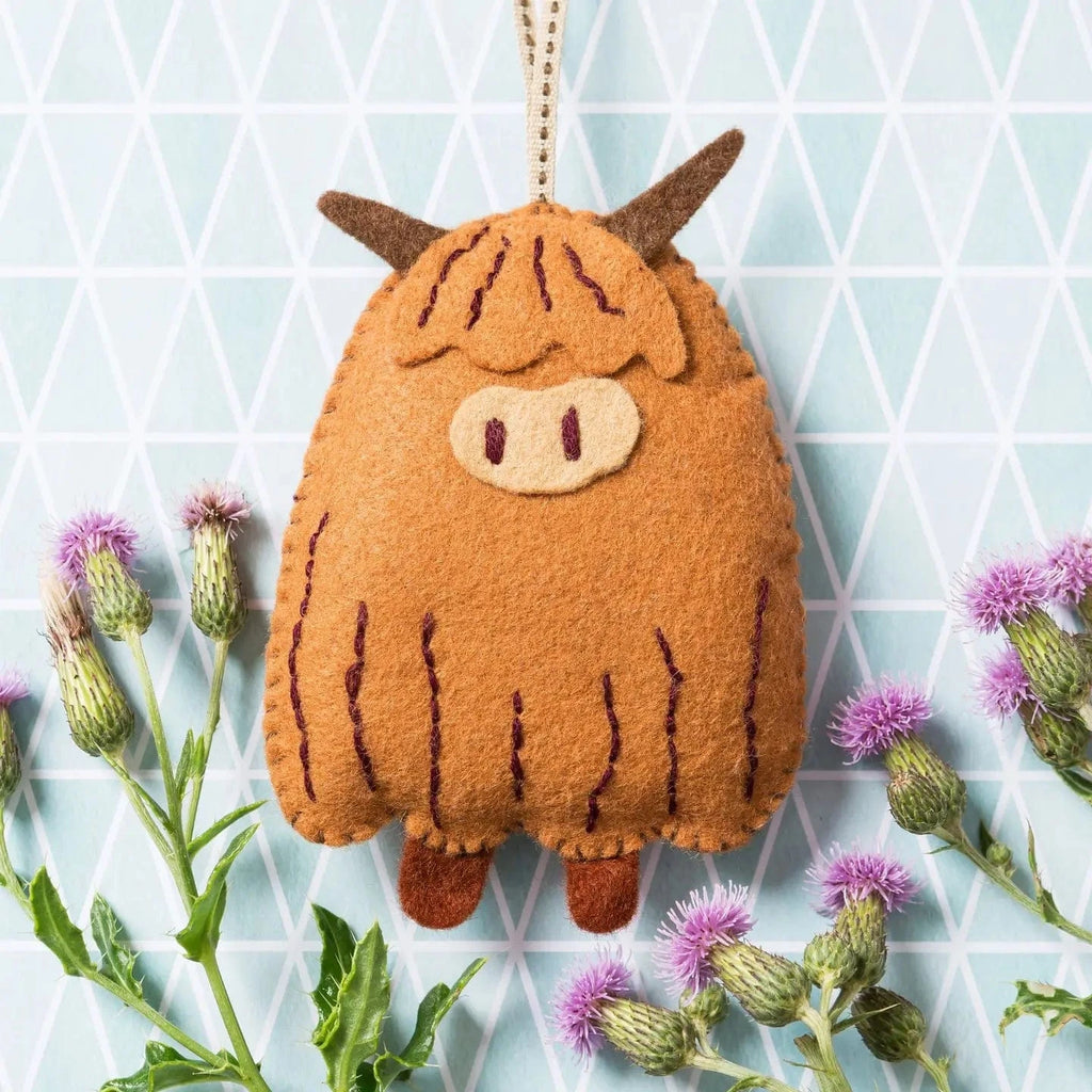 Corinne Lapierre Kit Highland Cow Mini Felt Craft Kit