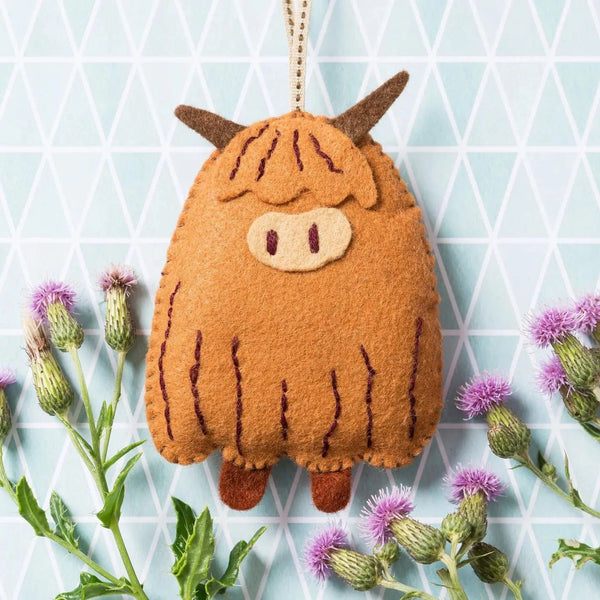 Corinne Lapierre Kit Highland Cow Mini Felt Craft Kit