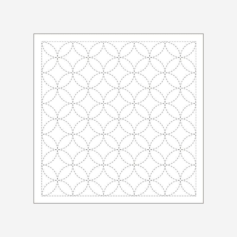 Daruma Needles 1003 White Seven Treasures Sashiko Sampler