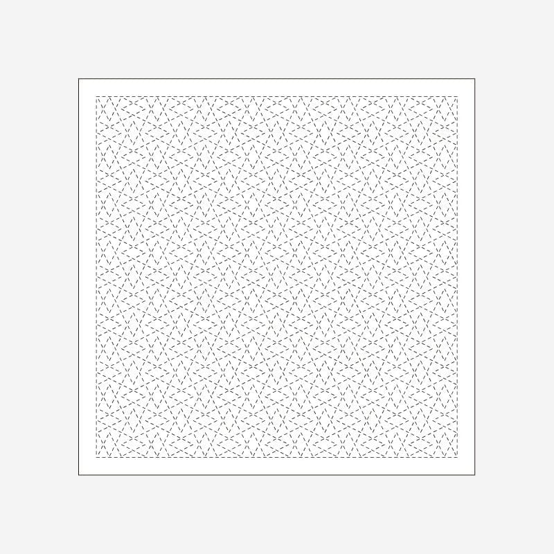 Daruma Needles 1006 White Mountain Rangle Sashiko Sampler