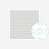 Daruma Needles 1158 Triangular Roof House Sashiko Sampler