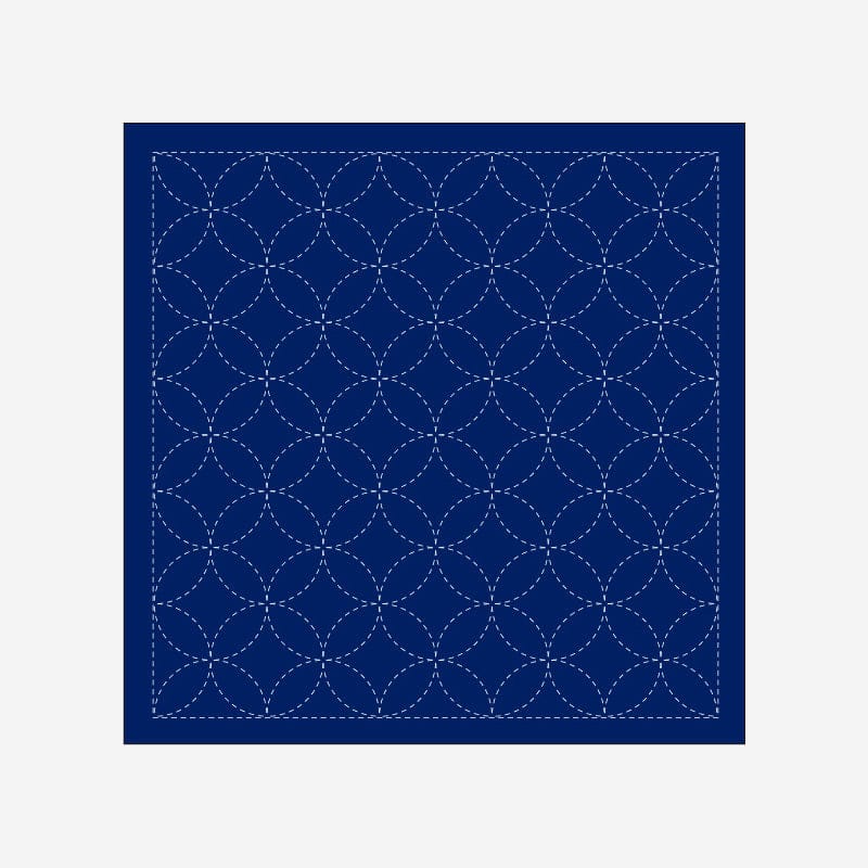 Daruma Needles 1203 Navy Seven Treasuers Sashiko Sampler