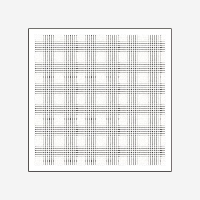 Daruma Stitching 1000 White Grid Sashiko Sampler