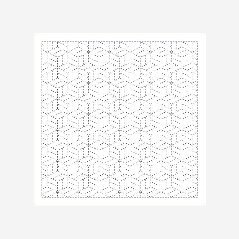 Daruma Stitching 1007 White Parquet Sashiko Sampler