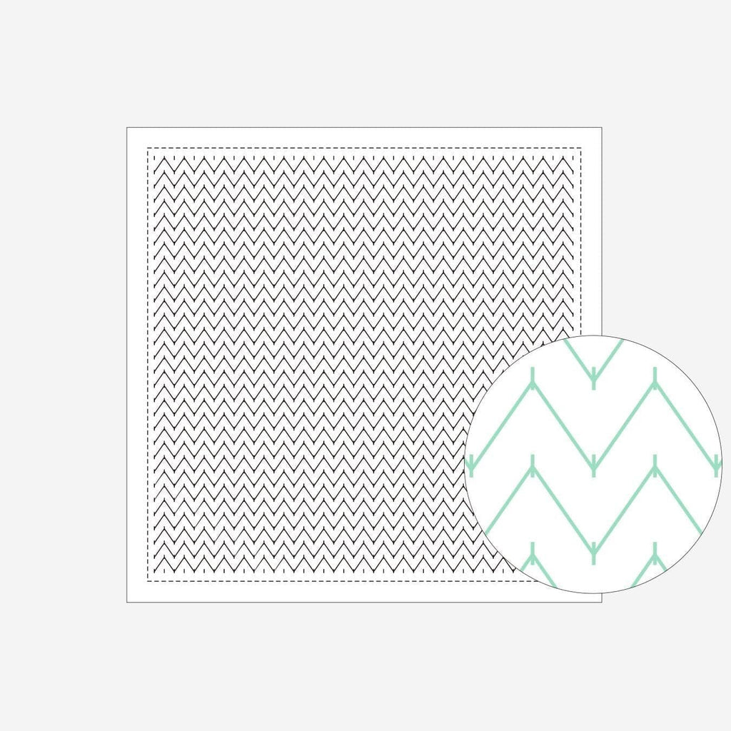 Daruma Stitching 1159 White Mountain Range Sashiko Sampler
