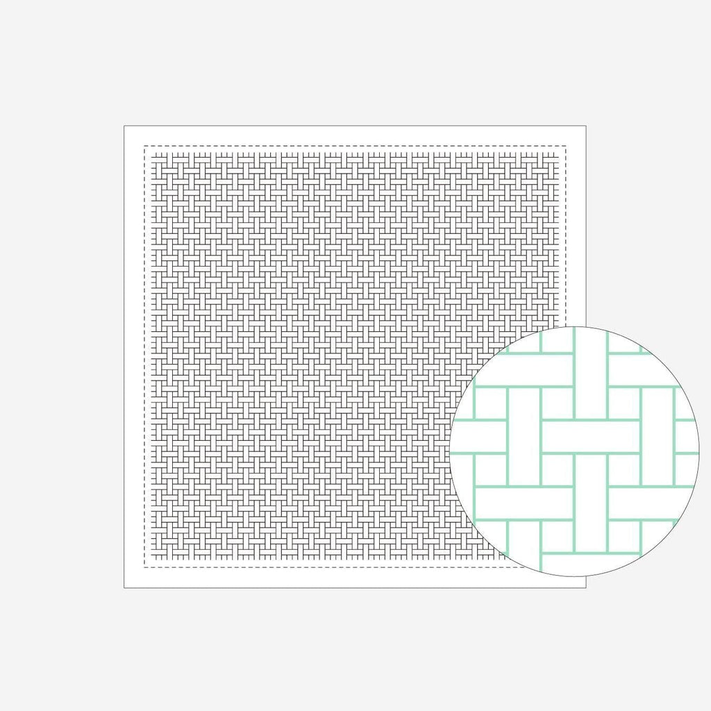 Daruma Stitching 1162 White Basket Sashiko Sampler