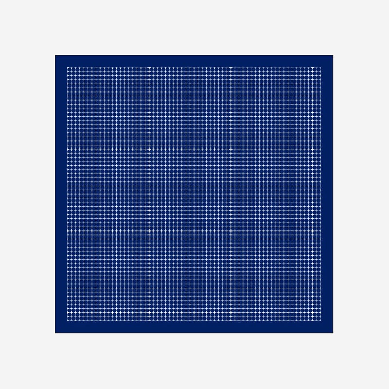 Daruma Stitching 1200 Navy Grid Sashiko Sampler