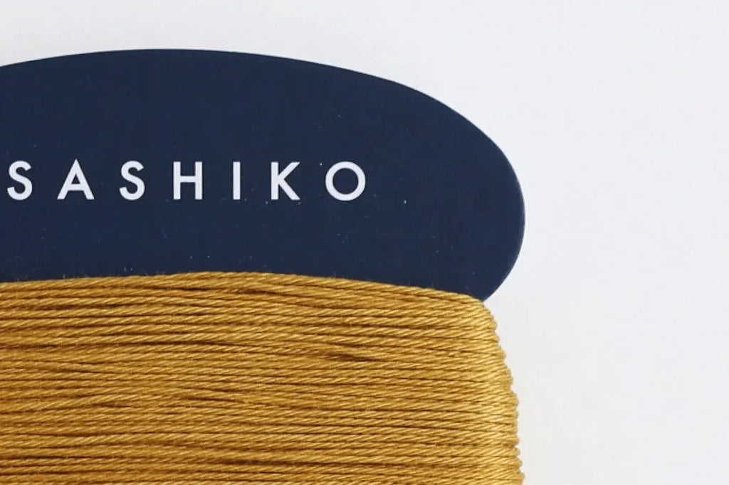 Daruma Stitching 220 Brown Gold Sashiko Thread