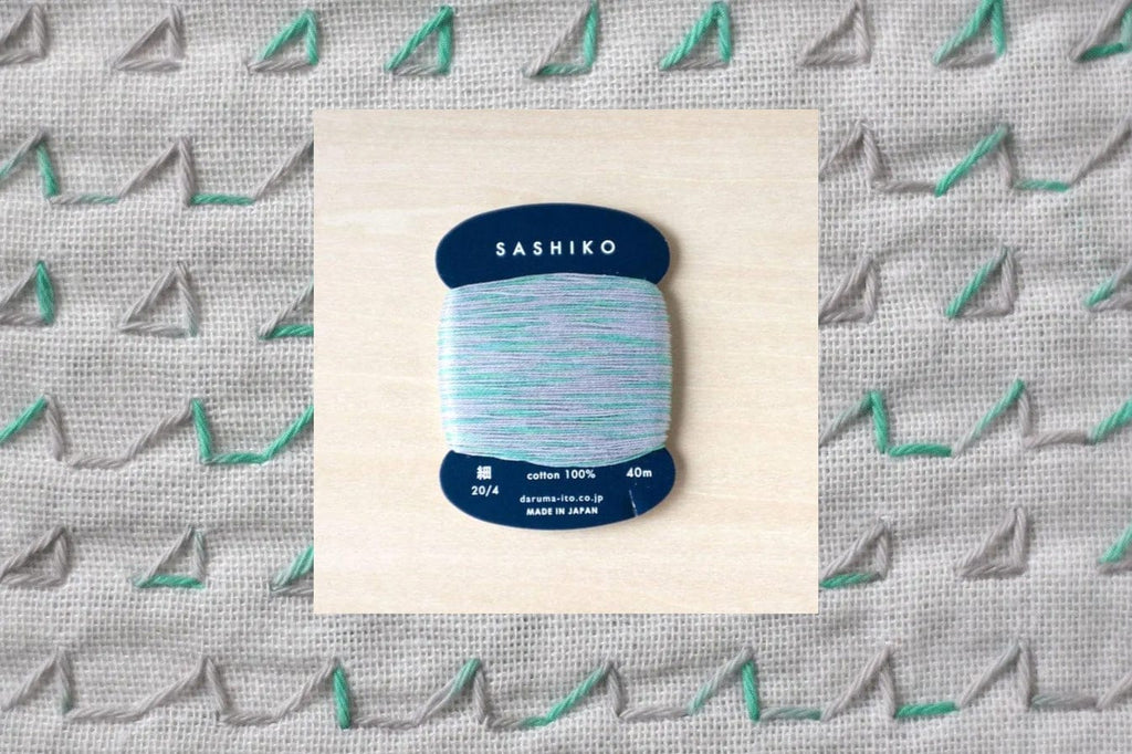 Daruma Thread 301 Rain Sounds Sashiko Multi-Color Thread