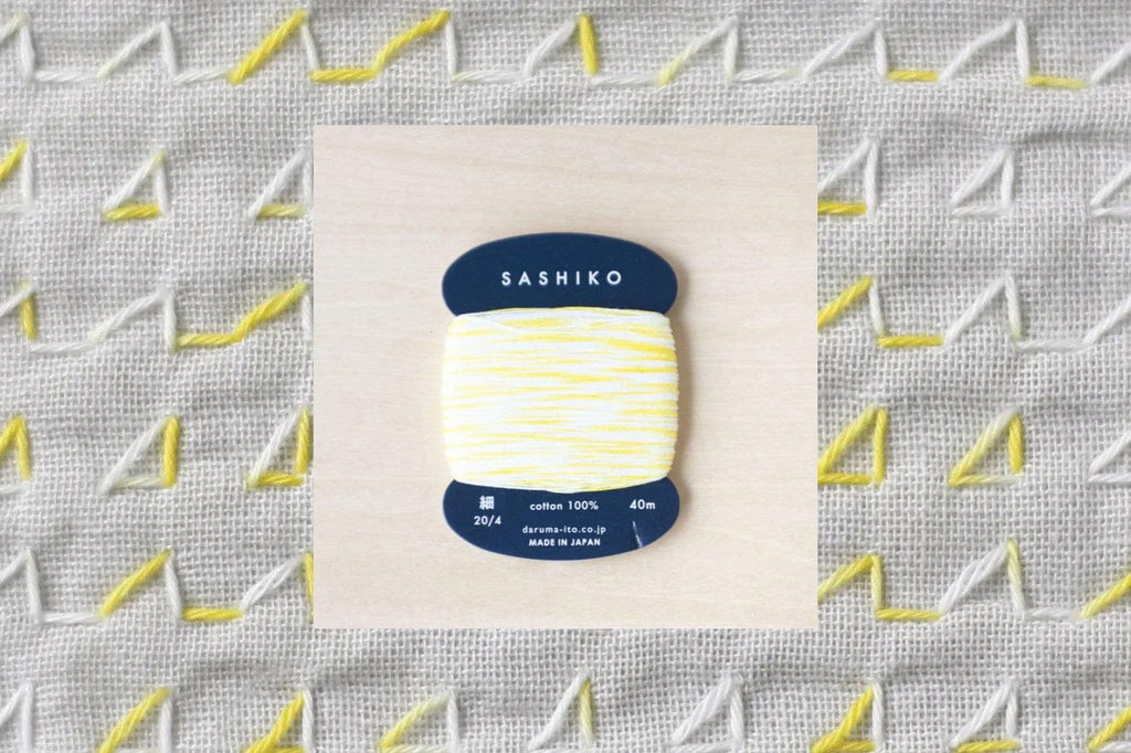 Daruma Thread 303 Lemon Squash Sashiko Multi-Color Thread