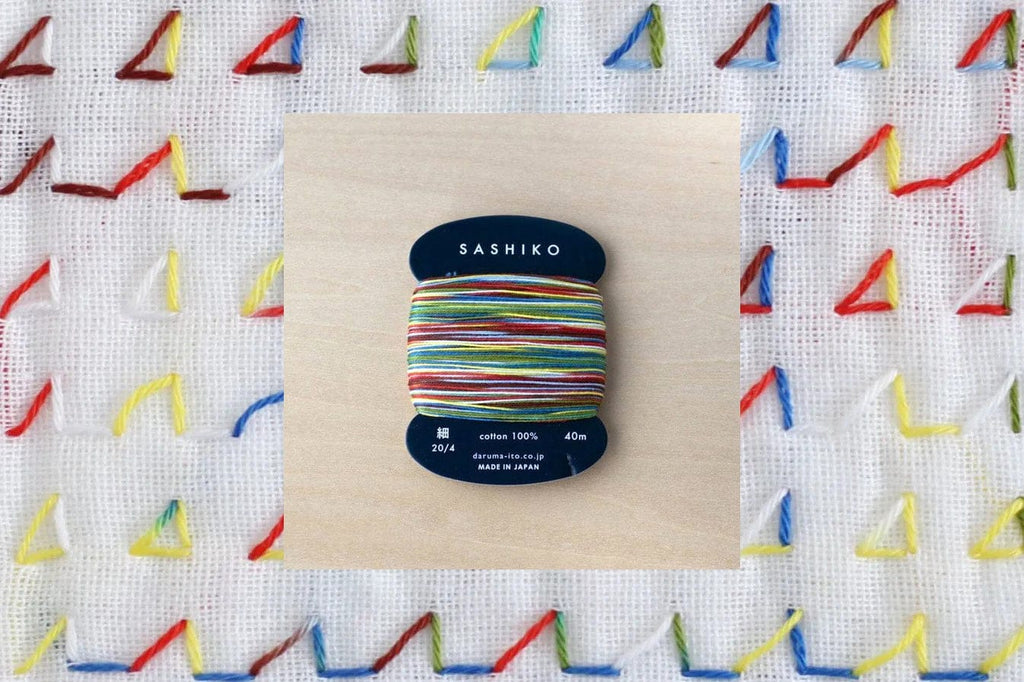 Daruma Thread 501 Paper Baloon Sashiko Multi-Color Thread