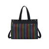Della Q Tools & Gifts Black Rainbow Maker's Mesh Tote