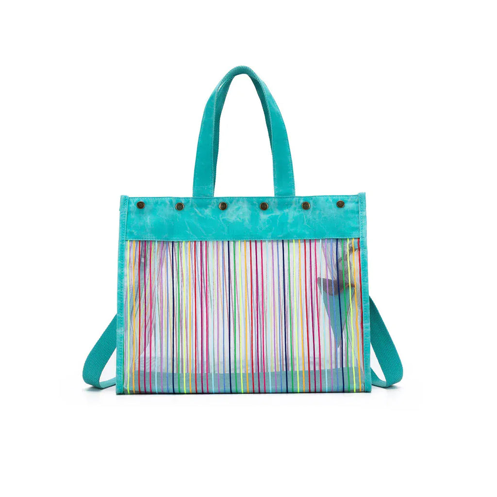 Della Q Tools & Gifts Ocean Rainbow Maker's Mesh Tote