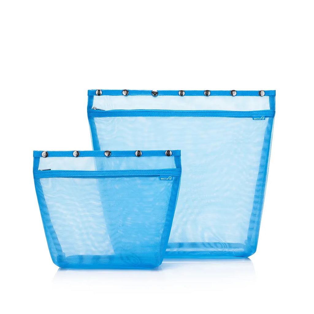 Della Q Tools & Gifts Azure Blue Oh Snap! Standing Project Bag  Size: L/XL