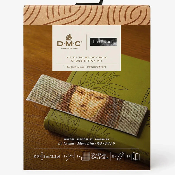 DMC Kit Louvre Cross Stitch Mona Lisa Bookmark Kit