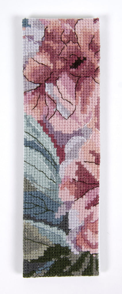 DMC Kit Louvre Cross Stitch Peony Stems Bookmark Kit