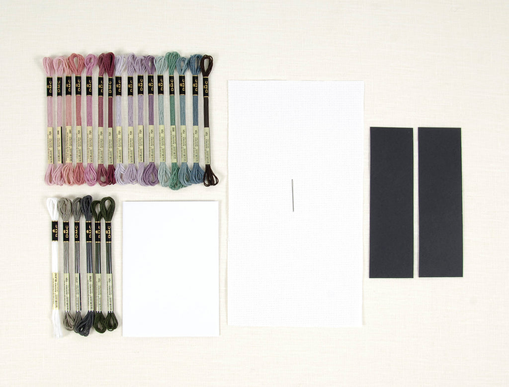 DMC Kit Louvre Cross Stitch Peony Stems Bookmark Kit