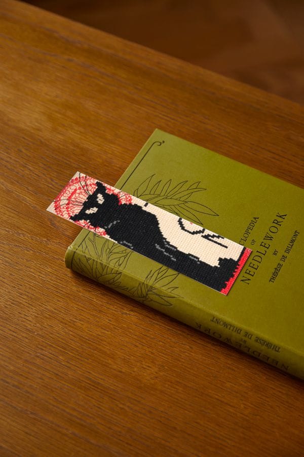 DMC Kit Steinlen Tour of the Black Cat Cross Stitch Bookmark Kit
