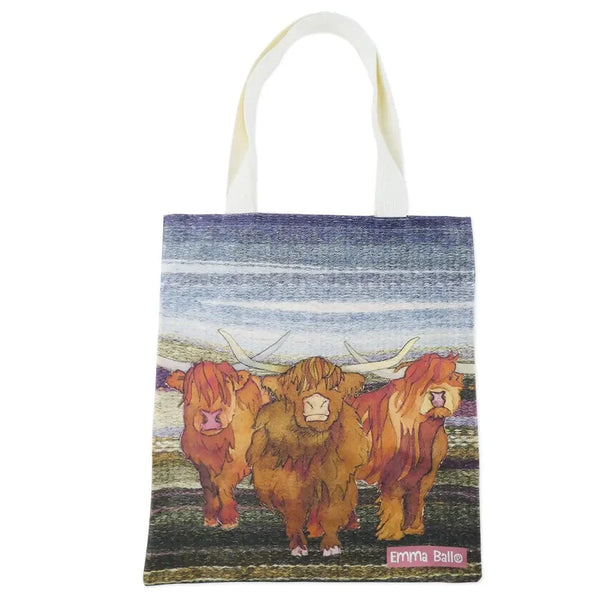 Emma Ball Co. Tools & Gifts Highland Cows Tote