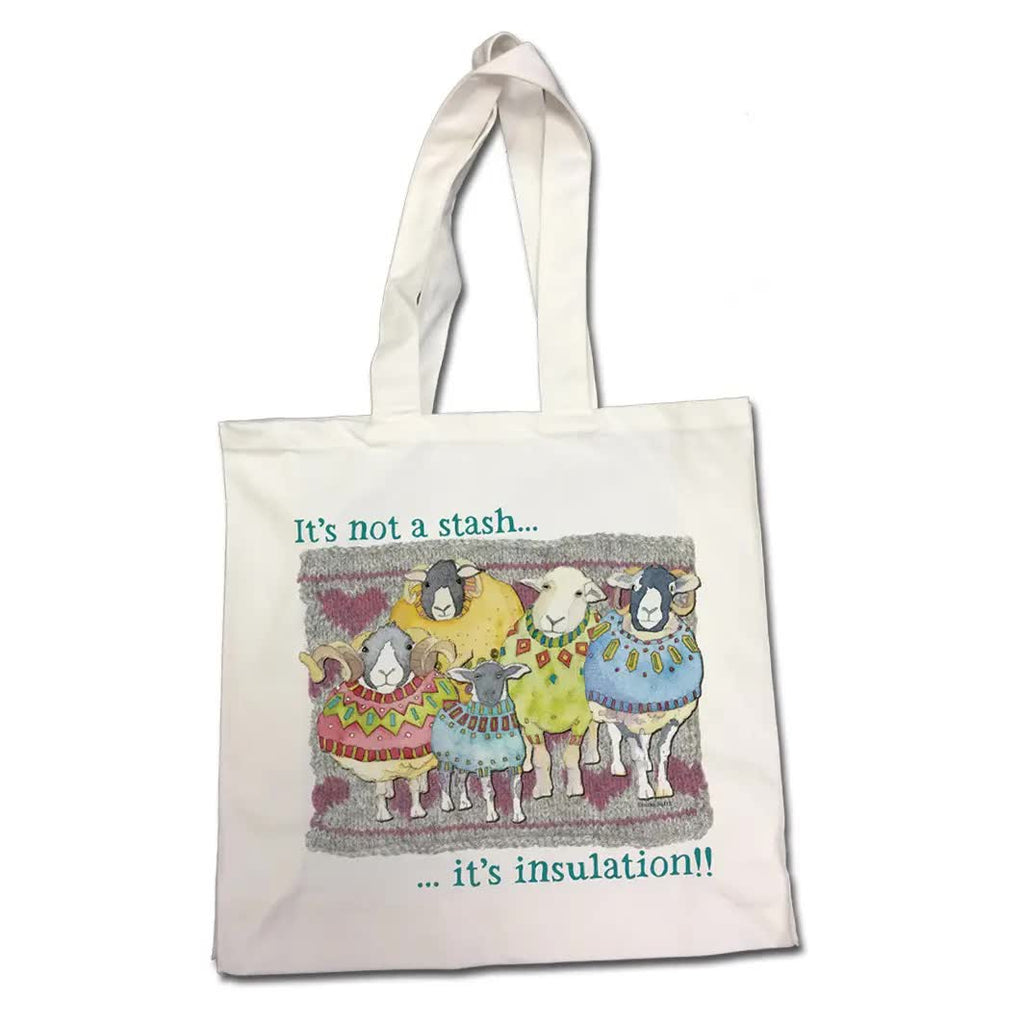 Emma Ball Co. Tools & Gifts It's not Stash ~ It's Insulation Canvas Tote