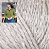 Ewe-nique Knits 111106 Silver / Size 6: Finished Bust 58" Graves Cabled Cardigan Kit (Finished Bust 58" - 70")