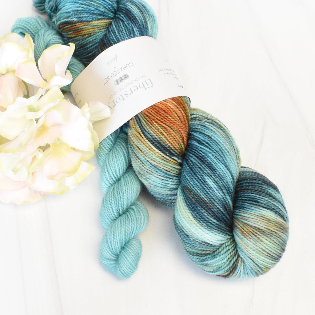 Fiberstory Yarn Koi Pond & Deep Sea Fave Sock Set