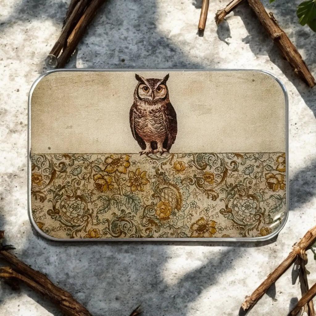 Firefly Notes Tools & Gifts Owl Storage Tin