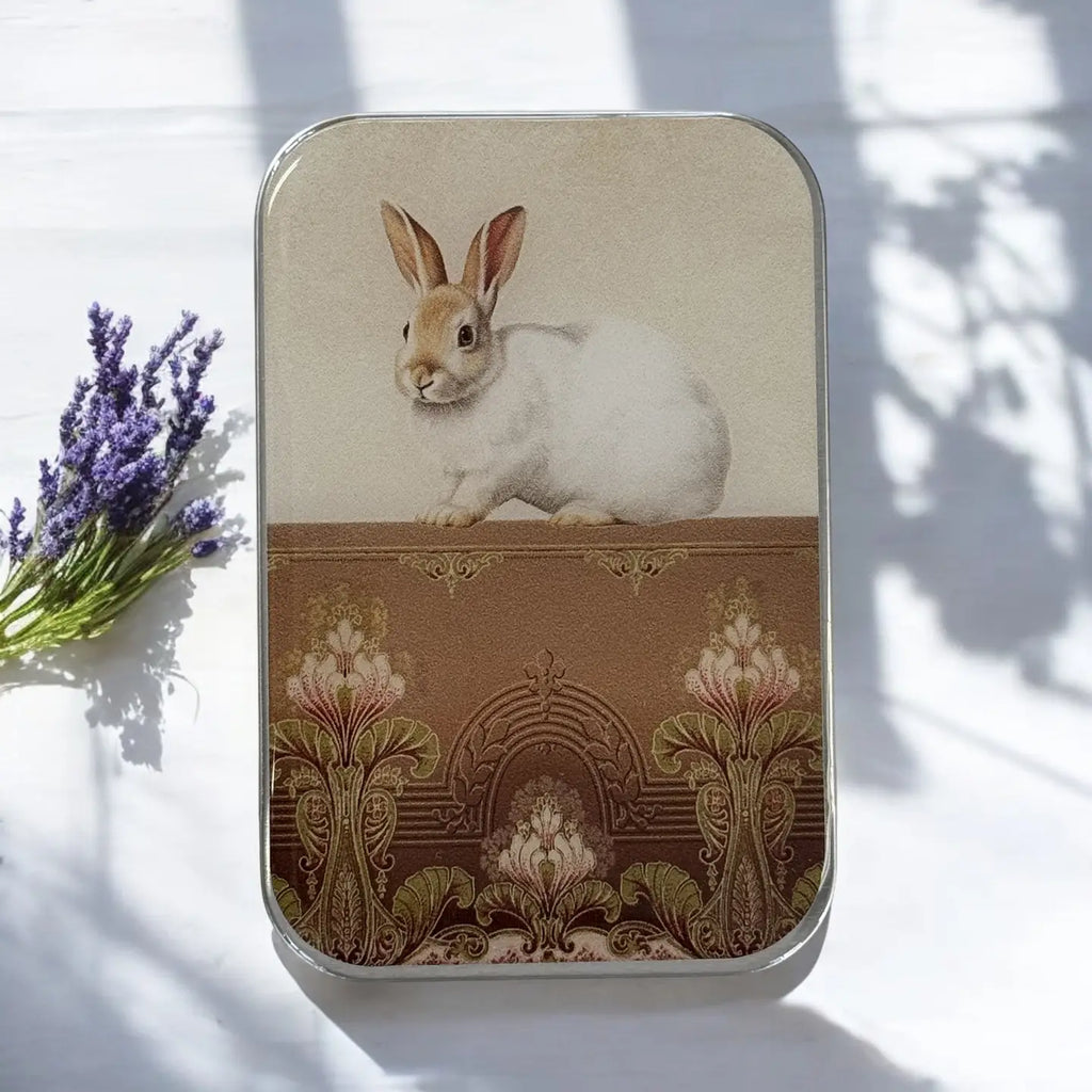 Firefly Notes Tools & Gifts Sweet White Bunny Storage Tin