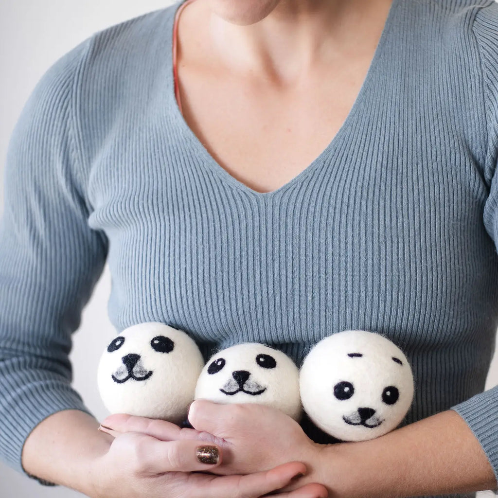 Friendsheep Tools & Gifts Baby Seal Trio Dryer Ball - set of 3