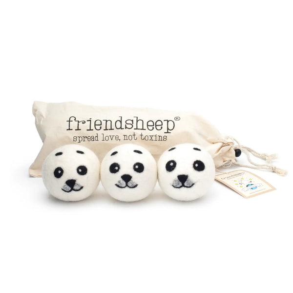 Friendsheep Tools & Gifts Baby Seal Trio Dryer Ball - set of 3