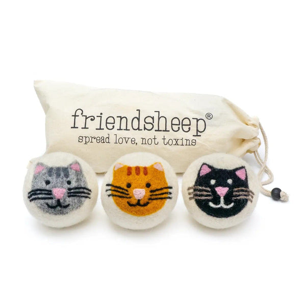 Friendsheep Tools & Gifts Cat Mix Trio Dryer Ball - set of 3 (Copy)