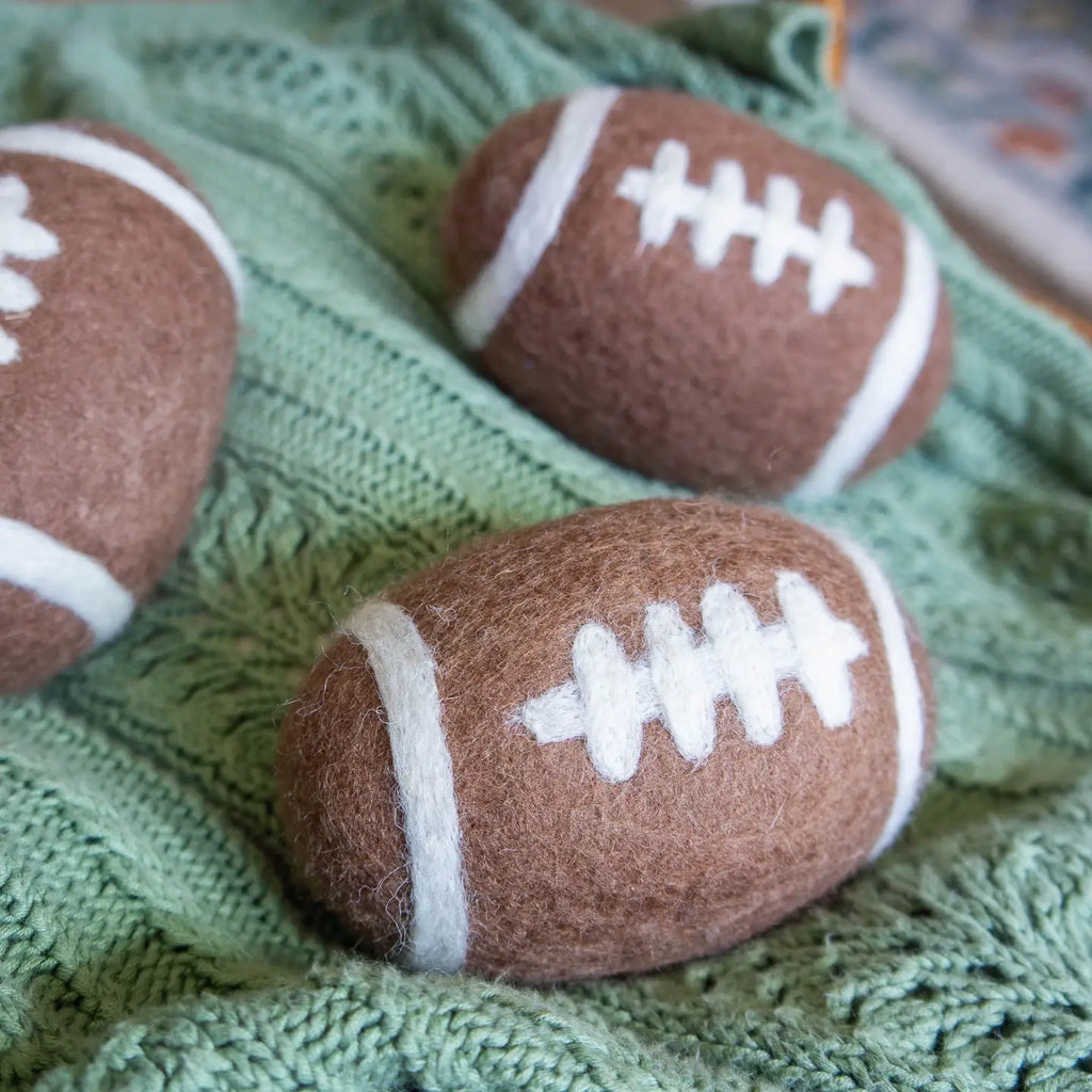 Friendsheep Tools & Gifts Football Trio Dryer Ball - set of 3