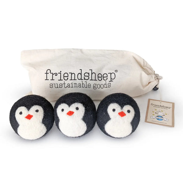 Friendsheep Tools & Gifts Penguin Dryer Ball - set of 3