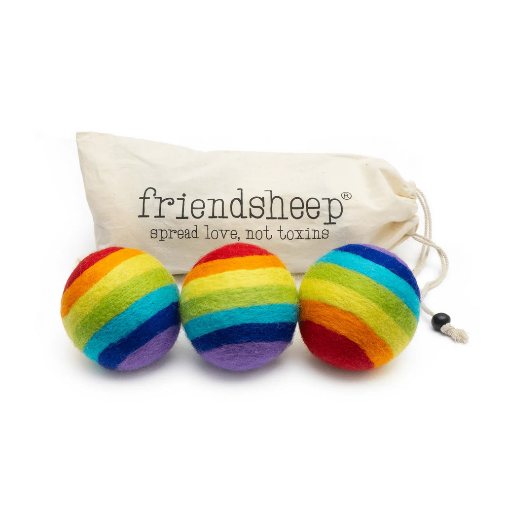 Friendsheep Tools & Gifts Rainbow Dryer Ball - set of 3