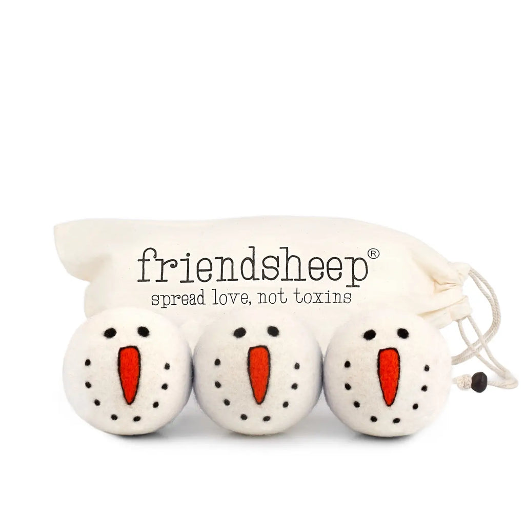 Friendsheep Tools & Gifts Snowman Trio Dryer Ball - set of 3