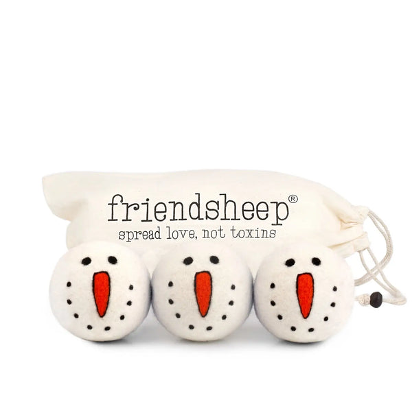 Friendsheep Tools & Gifts Snowman Trio Dryer Ball - set of 3