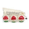 Friendsheep Tools & Gifts White Mushroom Trio Dryer Ball - set of 3