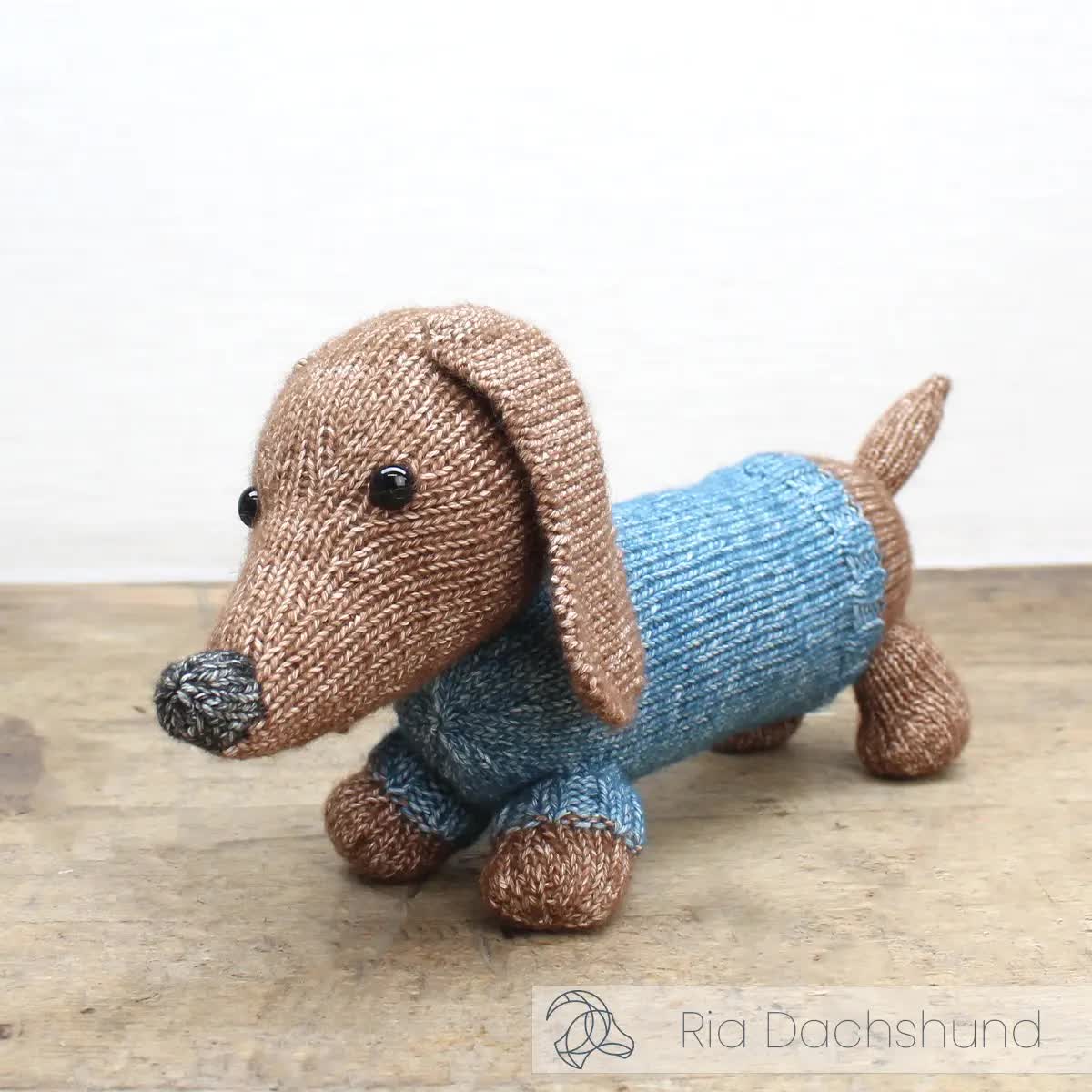 Free Knitting Pattern For Dachshund Dog Free Knitting Pattern For