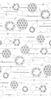 HM Textiles Stitching HM-28 Sashiko Panel Circles & Wreathes