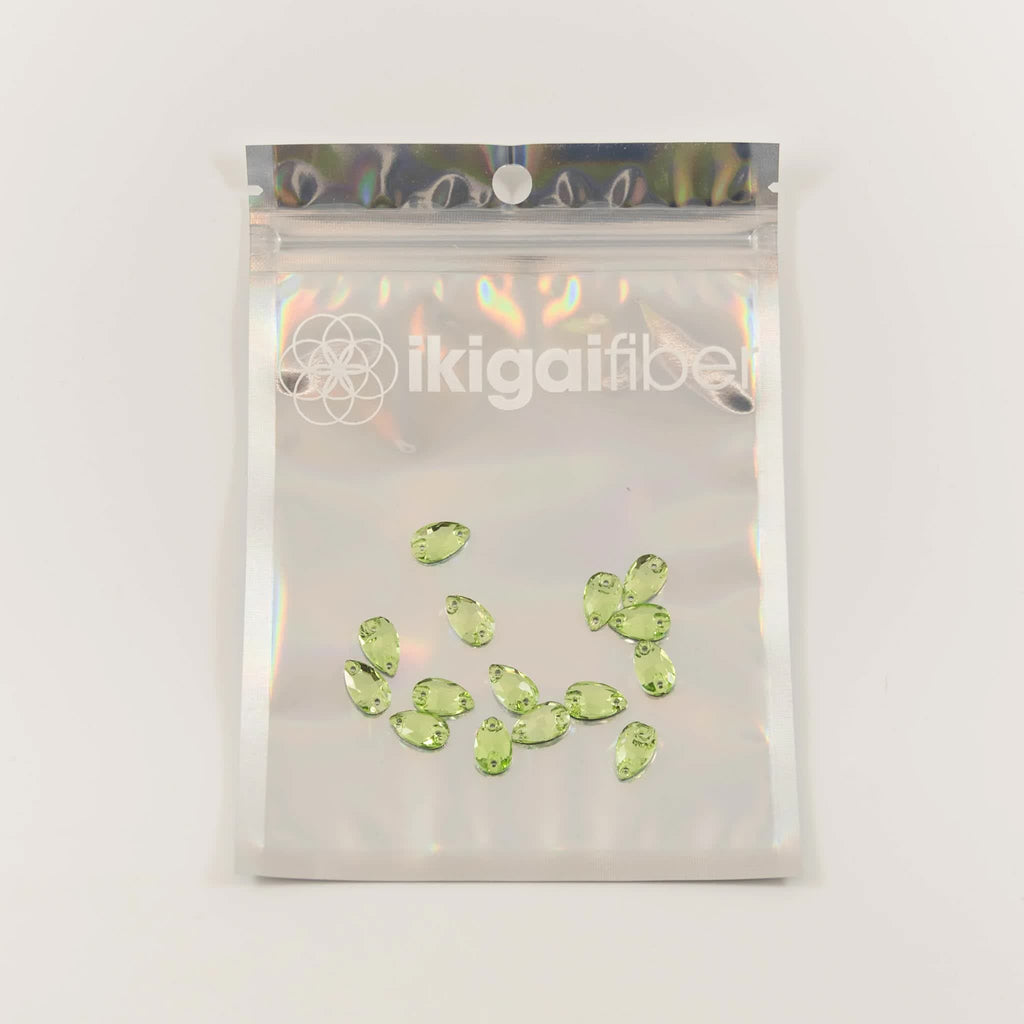 Ikigai Fiber Notions Peridot Sew-on Cystals