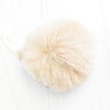 Ikigai Fiber Tools & Gifts Beige Luxe Faux Fur Poms