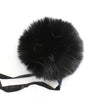 Ikigai Fiber Tools & Gifts Black Luxe Faux Fur Poms