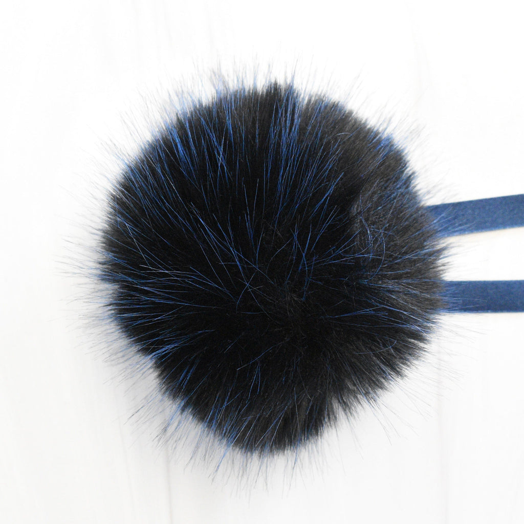 Ikigai Fiber Tools & Gifts Blue Luxe Faux Fur Poms