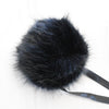 Ikigai Fiber Tools & Gifts Deep Indigo Faux Fur Poms