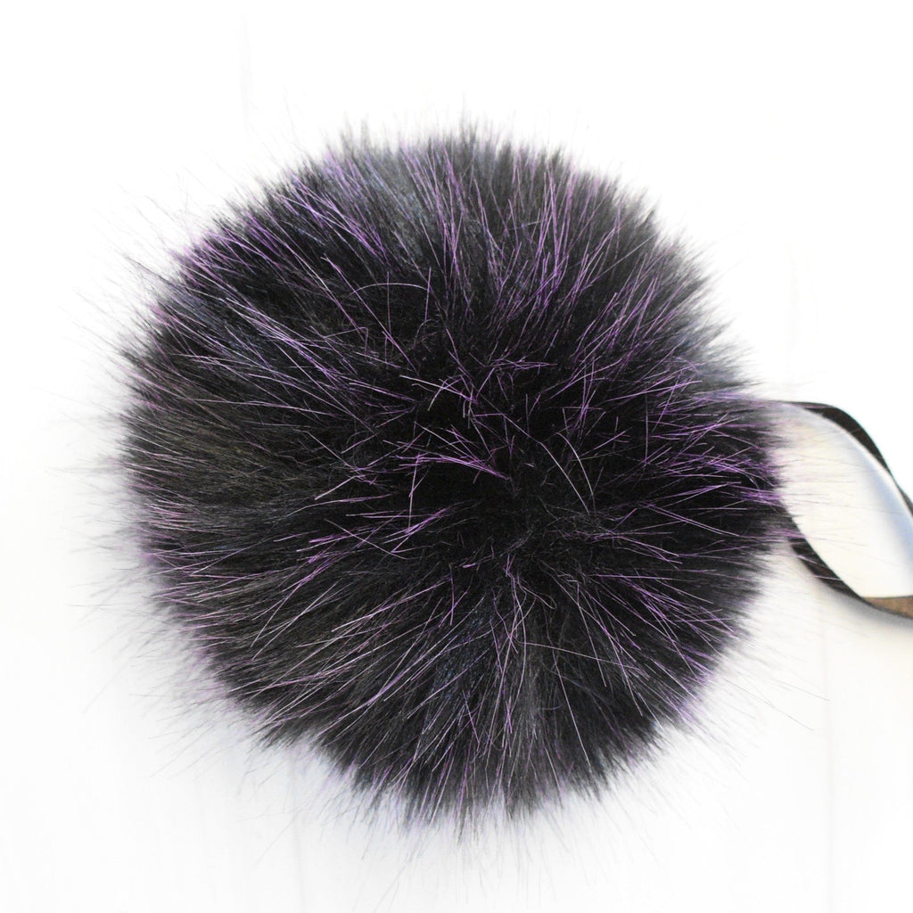 Ikigai Fiber Tools & Gifts Grape Luxe Faux Fur Poms